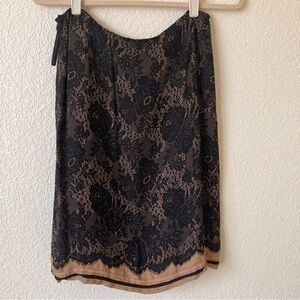 Alfani Black Printed Skirt  Size 10 used good condition